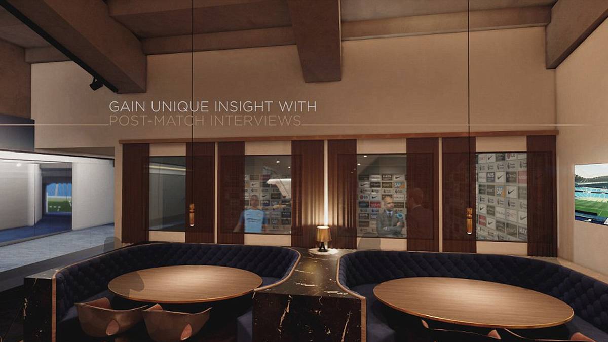 Auch die Interviews nach dem Spiel werden die Gäste aus nächster Nähe beobachten können