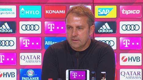 Lucas Hernández steht nach langer Zeit mal wieder in der Startelf. Der französische Weltmeister muss aber zur Pause wieder raus. Hansi Flick erklärt, warum. Außerdem findet er lobende Worte für den oft nicht berücksichtigten Mickael Cuisance.