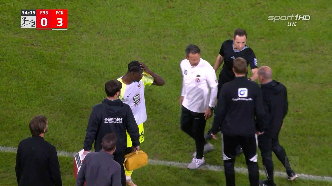 Ragnar Ache (M.) wurde von einer Plastikflasche am Kopf getroffen