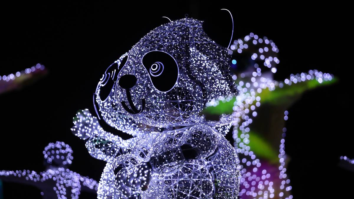 Dabei darf das Maskottchen "Soohorang" natürlich nicht fehlen