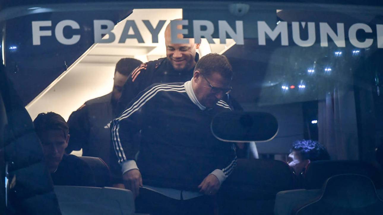 Max Eberl steigt aus dem Bayern-Bus