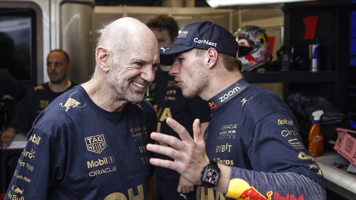 Adrian Newey (l.) war mit Red-Bull-Pilot Max Verstappen ein eingespieltes Team
