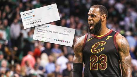 LeBron James von den Cleveland Cavaliers provoziert bewundernde Reaktionen
