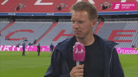 Bayern-Trainer Julian Nagelsmann spricht über den Entwicklungsplan seiner Mannschaft über den Saisonstart hinaus.