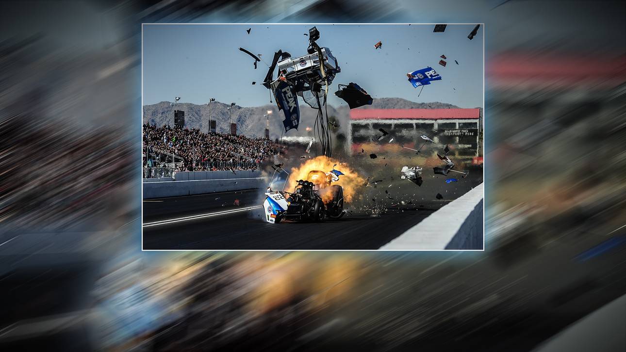 Horror-Unfall bei Dragster-Rennen