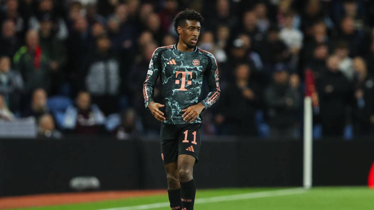 Kingsley Coman stand gegen Aston Villa in der Startelf der Bayern