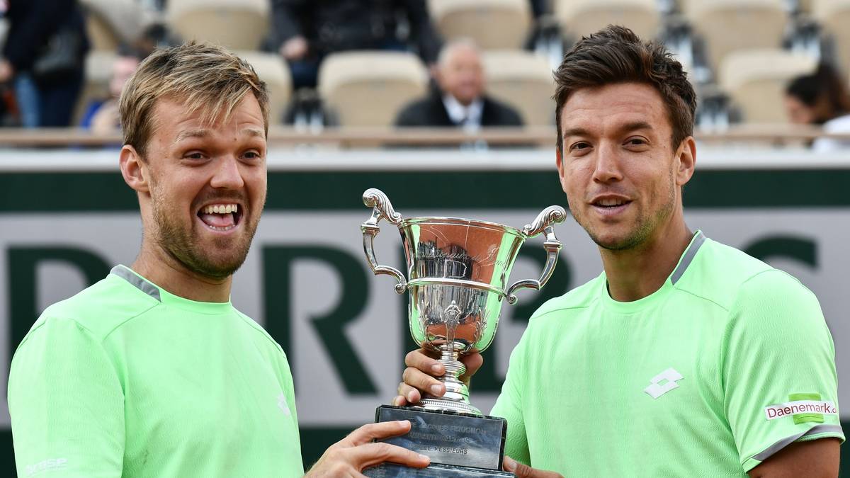 Kevin Krawietz (l.) und Andreas Mies - French Open 2019: Die frisch gekürten Grand-Slam-Sieger starteten erst vor eineinhalb Jahren als Doppel durch - zunächst auf Challenger-Ebene. Mit dem Coup in Paris beendeten sie eine 82-jährige Durstrecke seit dem letzten deutschen Doppel-Triumph bei einem Grand-Slam-Turnier