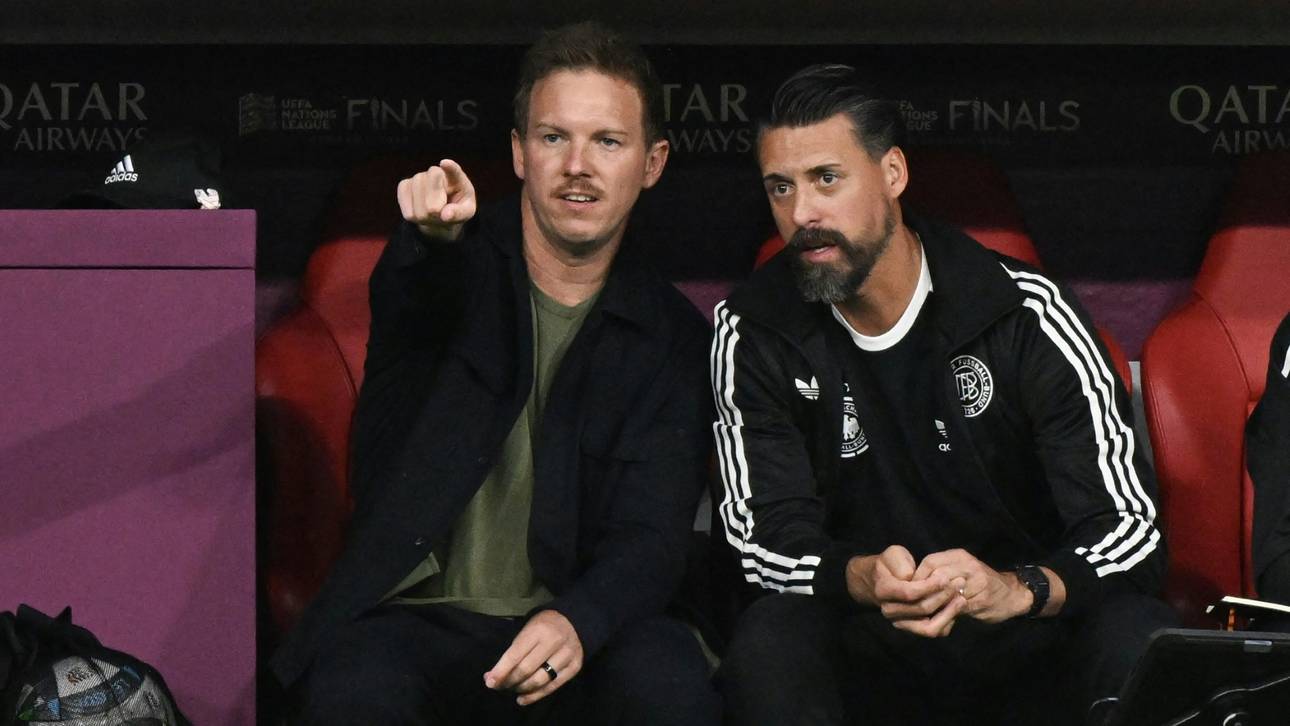 Bundestrainer Nagelsmann (l.) mit Assistent Wagner 