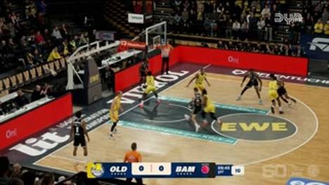 Spiel Highlights zu EWE Baskets Oldenburg - BMA365 Bamberg Baskets