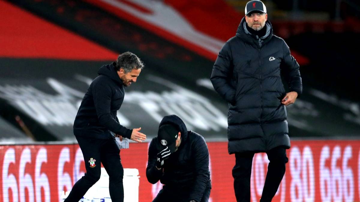 Ralph Hasenhüttl hat mit dem FC Southampton den FC Liverpool geschlagen. Nach dem Spiel liefen dem Coach vor Freude die Tränen. Es war ein spezieller Abend für ihn.
