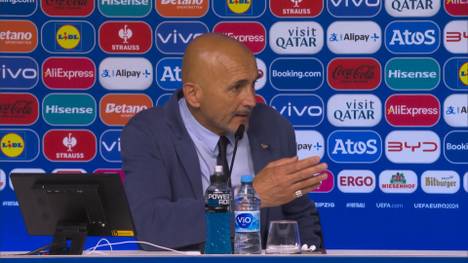 Italien hat sich durch ein spätes 1:1 gegen Kroatien für das EM-Achtelfinale qualifiziert. Doch Trainer Luciano Spalletti redet sich auf der PK nach dem Spiel in Rage.