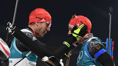 Arnd Peiffer und Simon Schempp sind zwei der vier deutschen Starter in der Biathlon-Staffel