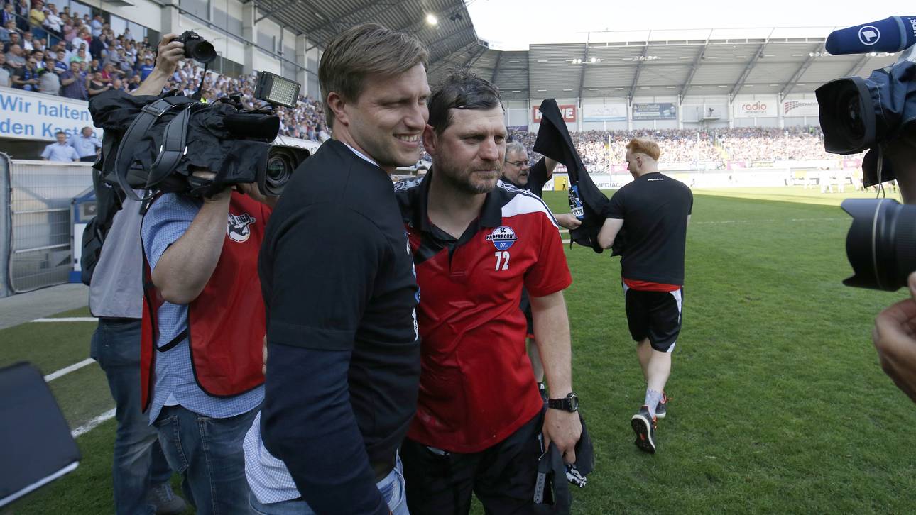 Markus Krösche und Steffen Baumgart