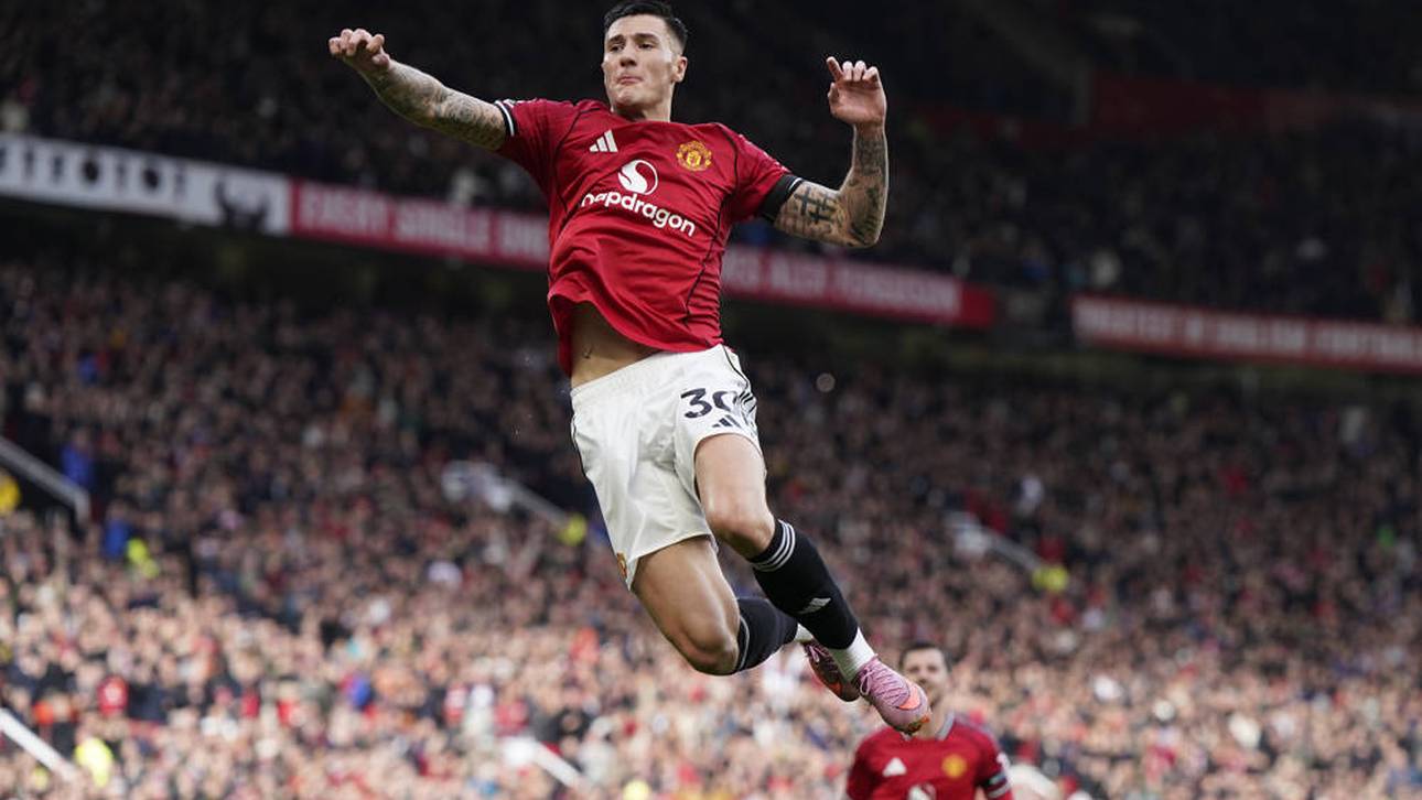 Benjamin Sesko traf zum ersten Mal für United im Old Trafford