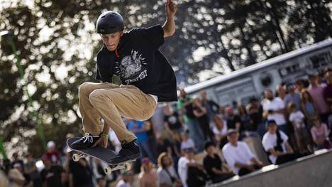 Skateboarder Tyler Edtmayer hat eine erneute Olympia-Teilnahme in Paris 2024 fest im Blick.