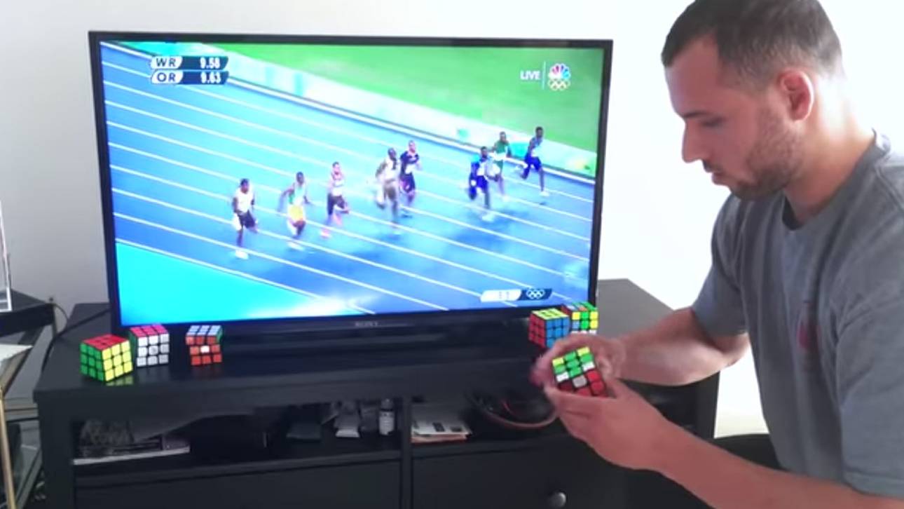 Zauberwürfel-Champ schlägt Bolt