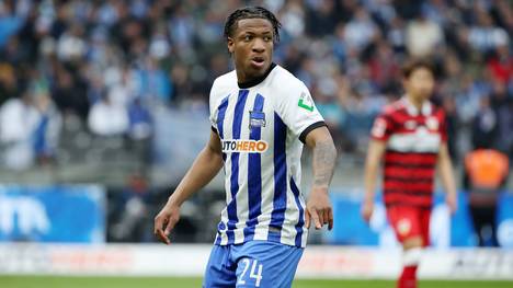 Hertha-Star Jessic Ngankam wird vom Interesse von Union überrascht. Er reagiert amüsant.