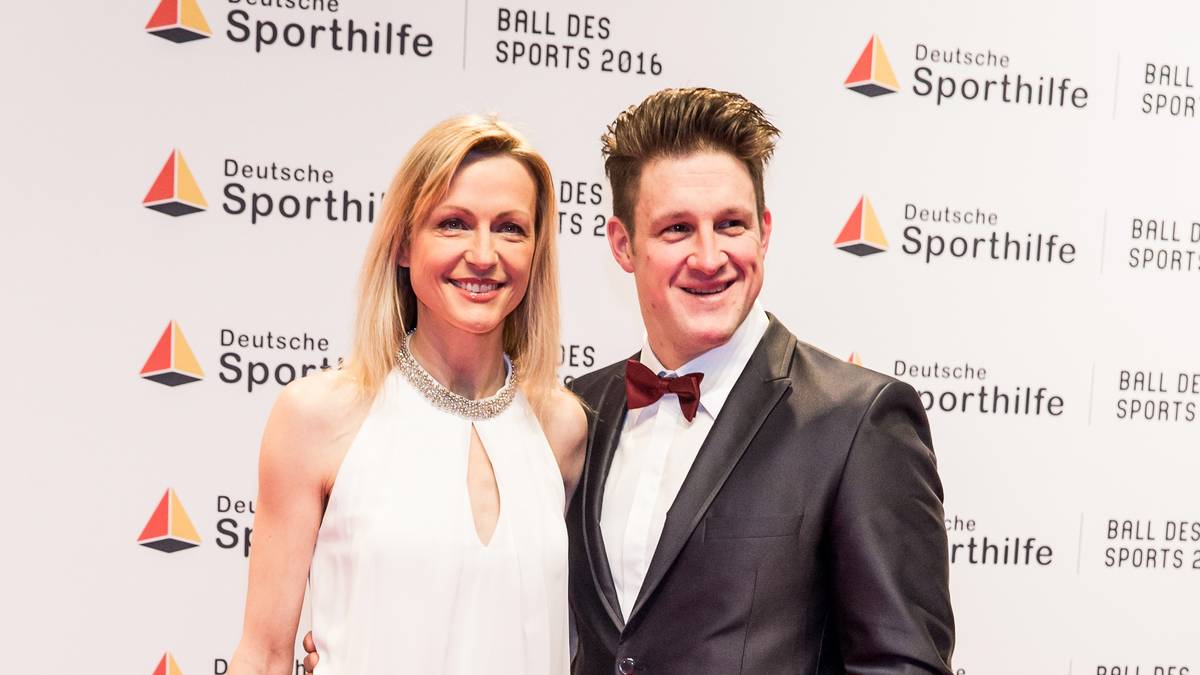 Matthias Steiner und seine Frau genießen offensichtlich ihren Auftritt 