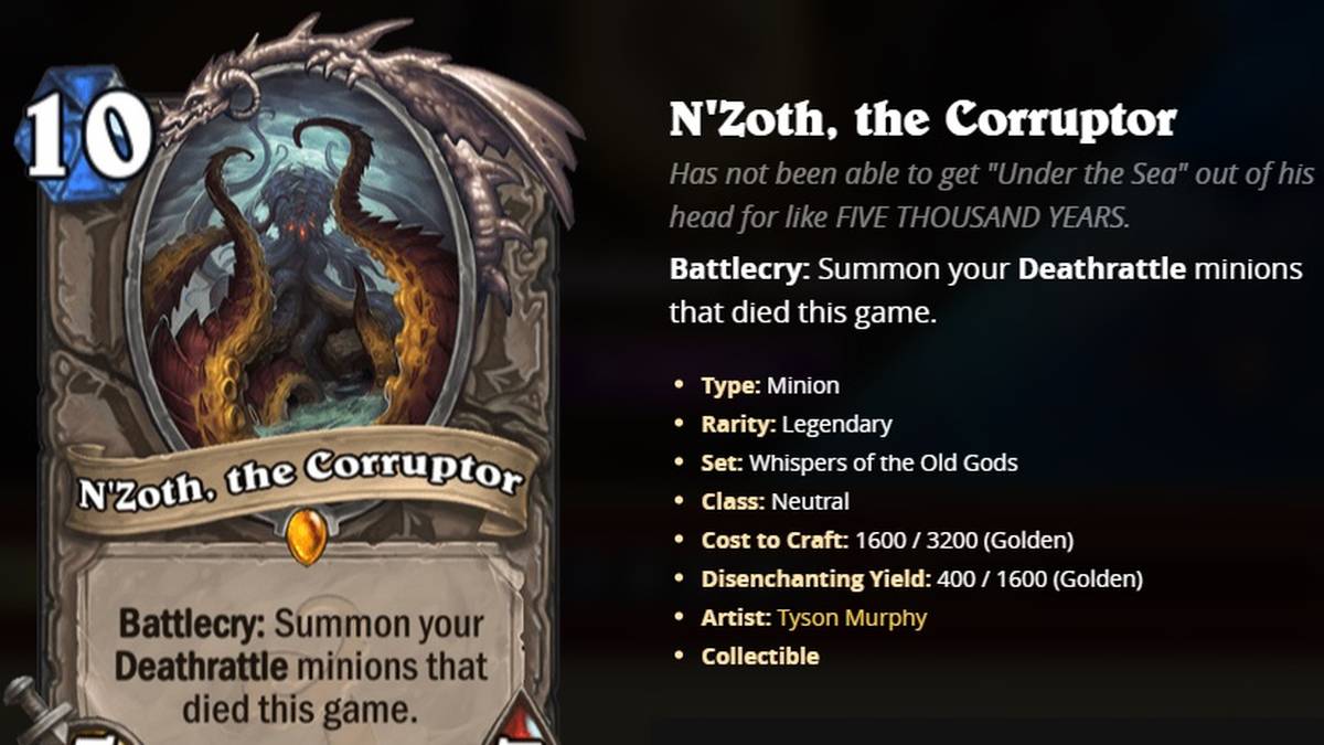 Neutral: N'Zoth, the Corruptor