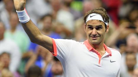 Roger Federer steht im Viertelfinale der US Open