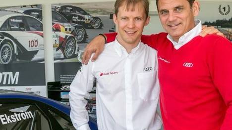Ein unschlagbares Team: Mattias Ekström und Hans-Jürgen Abts Mannschaft