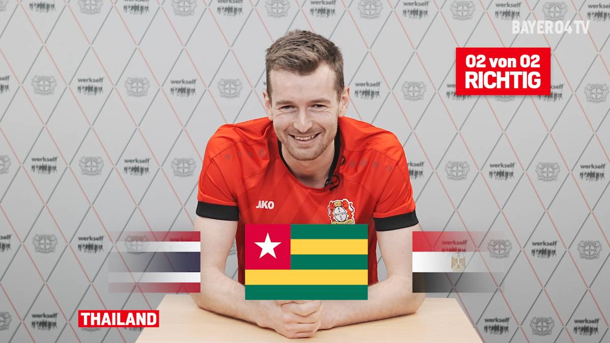 Bayer Leverkusen: Lukas Hradecky erkennt im Quiz Flaggen der Welt