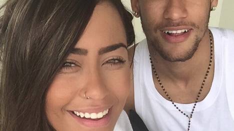 Verstehen sich blendend: Neymar und seine Schwester.