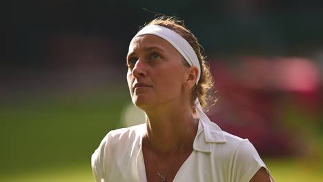 Petra Kvitova blickt enttäuscht nach oben