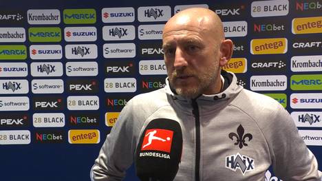 Nach der Niederlage des SV Darmstadt 98 spricht Trainer Torsten Lieberknecht über die deutliche Niederlage. 
