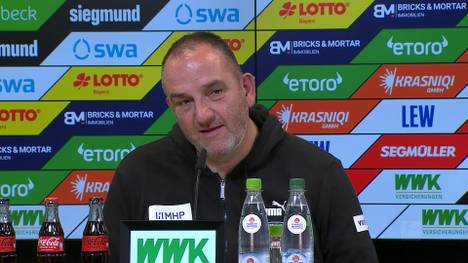 Ein Reporter geht davon aus, dass Heidenheims Jan-Niklas Beste für die deutsche Nationalmannschaft berufen wird. Trainer Frank Schmidt ist mit der Frage unmittelbar nach dem Spiel nicht zufrieden.