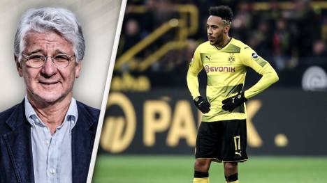 SPORT1-Experte Marcel Reif (l.) rät Borussia Dortmund zur baldigen Trennung von Pierre-Emerick Aubameyang