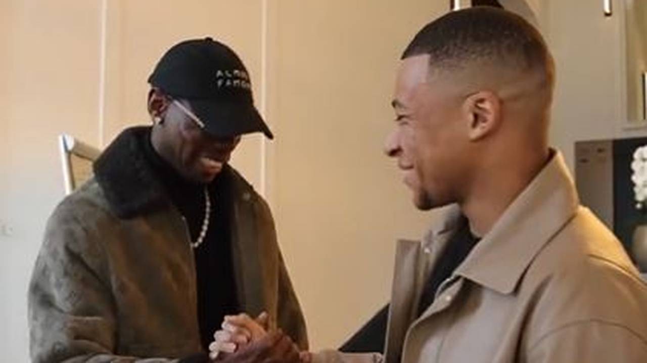 Video von Paul Pogba und Kylian Mbappé bei der Ankunft sorgt für Wirbel