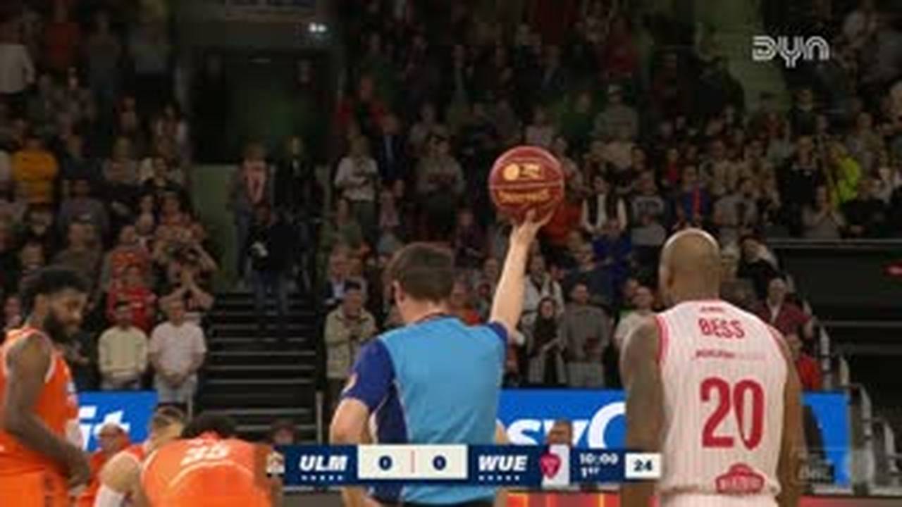 Spiel Highlights zu ratiopharm ulm - Würzburg Baskets