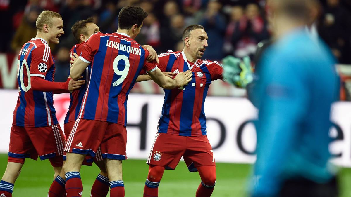 Franck Ribery erzielt das 3:0, die Bayern sind endgültig durch!