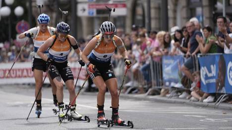 Im vergangenen Jahr fand der City Biathlon in Wiesbaden statt