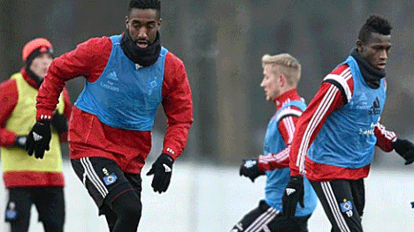 Flüchtling Bakary Jatta  Training beim Hamburger SV