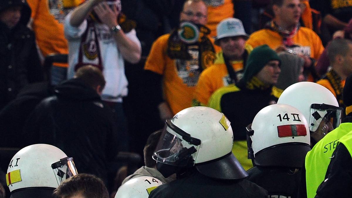 Ein Jahr später in Hannover: Wieder gerieten die Dynamo-Fans außer Kontrolle.