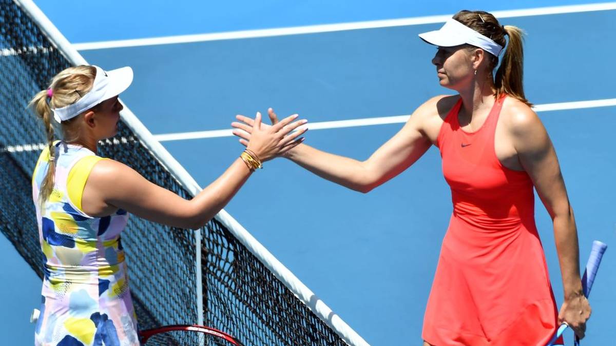 Ihr letztes Spiel bestreitet Sharapova bei den Australian Open 2020. Gegen die Kroatin Donna Vekic verliert sie in der 1. Runde