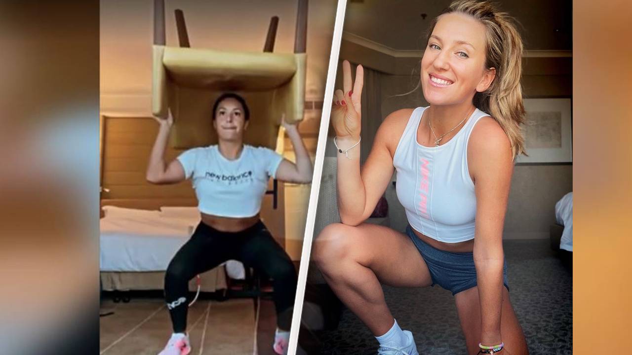 Eingesperrt im Hotel: So kreativ nutzen die Tennis-Damen die Quarantäne