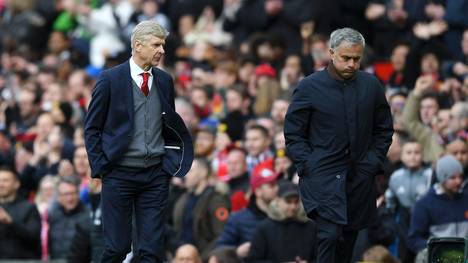 Jose Mourinho zollt Arsene Wenger großen Respekt, Arsene Wenger (links) und Jose Mourinho liefern sich des Öfteren heftige Wortduelle