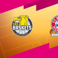EWE Baskets Oldenburg - FC Bayern München (Highlights)