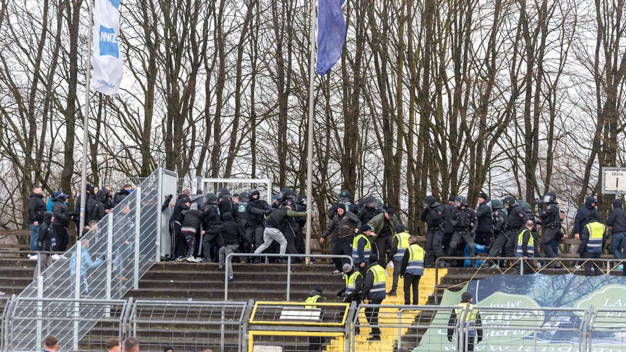 Wilde Tribünen-Schlägerei