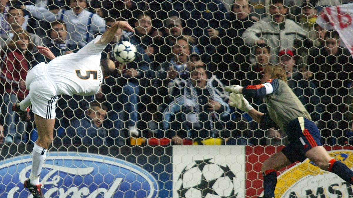 Im Santiago Bernabeu erzielte Zinedine Zidane das goldene Tor für die Königlichen, das 1:0 besiegelte das Achtelfinal-Aus der Bayern