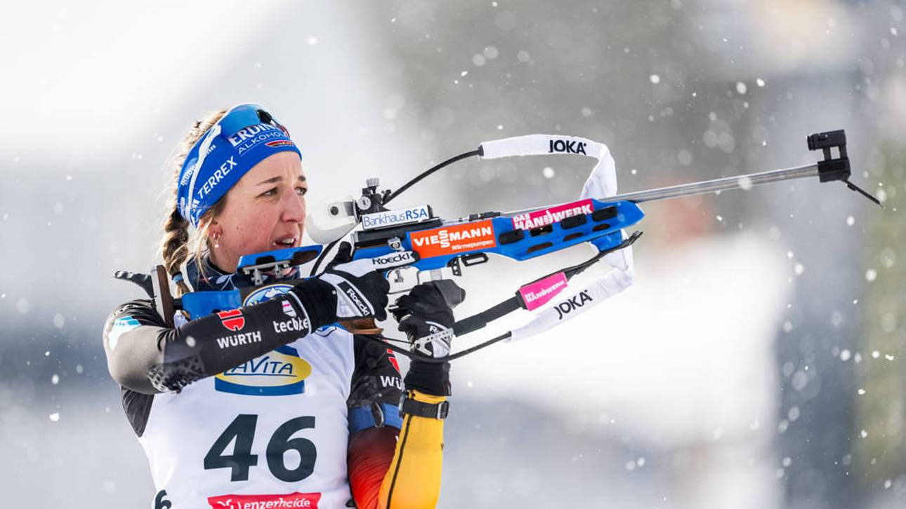 Franziska Preuß gewinnt im Sprint von Lenzerheide die nächste WM-Medaille