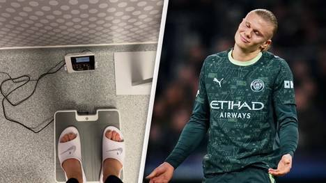 City-Trainer Pep Guardiola führte vor der Weihnachtspause eine Gewichtskontrolle durch, um zu sehen, ob seine Spieler an Gewicht zunehmen. Erling Haaland postete scherzhaft auf Instagram, dass er die Kontrolle bestanden hat.