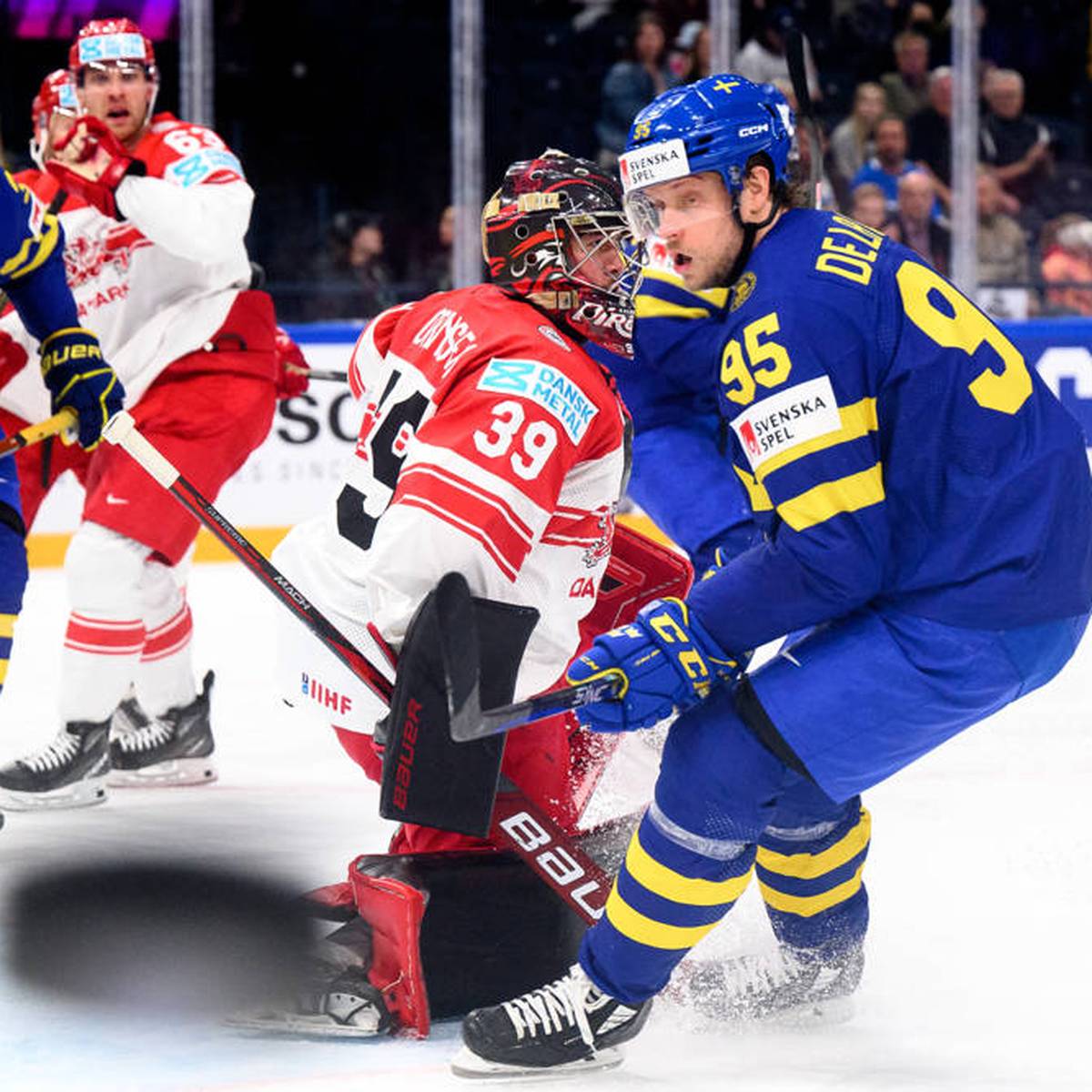 Eishockey-WM 2023 Großes Gruppenfinale! Dänemark, Deutschland, Schweden, USA, Kanada und die Schweiz LIVE im TV und Stream auf SPORT1