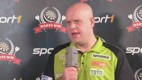 Michael van Gerwen zeigt sich vor dem Halbfinale gegen Dimitri van den Bergh selbstbewusst. In seiner Welt ist er die Nummer Eins.