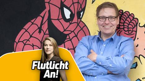 Freddy Wenner (r.) spricht im "Flutlich an!"-Podcast von Mara Pfeiffer über den Stellenwert von Frauenfußball - und Binarität