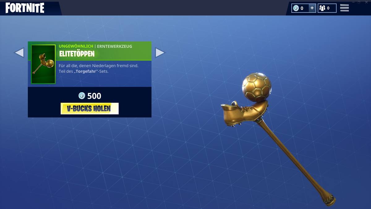 Als Spitzhacken-Ersatz gibt es einen goldenen Schuh mit einem Spielball als Zusatz. Damit können die Gamer virtuelle Wälder abholzen