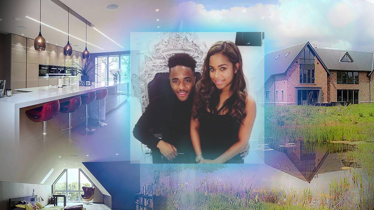 RAHEEM STERLING: Der ManCity-Star hat mit Dauerfreundin Paige Milian und Söhnchen Thiago eine neue Bleibe gefunden. Luxuriös und fast schon idyllisch zugleich mutet die Residenz des englischen Fußballstars an
